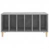 Mueble discos madera contrachapada gris hormigón 100x38x48 cm 5