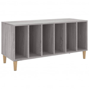 Mueble para discos madera contrachapada gris Sonoma 100x38x48cm H