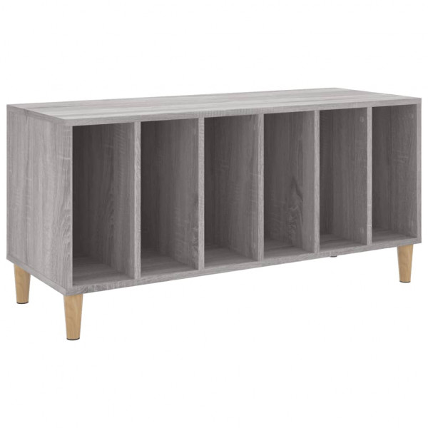 Mueble para discos madera contrachapada gris Sonoma 100x38x48cm M 2