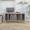 Mueble para discos madera contrachapada gris Sonoma 100x38x48cm 3