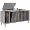Mueble para discos madera contrachapada gris Sonoma 100x38x48cm 4