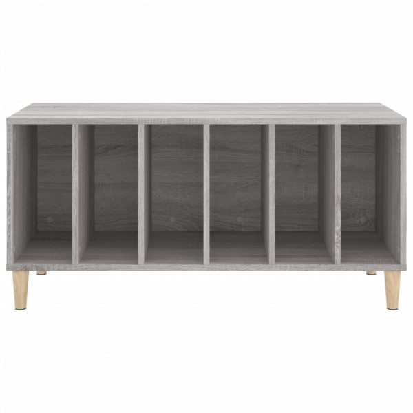 Mueble para discos madera contrachapada gris Sonoma 100x38x48cm M 5