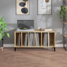 Mueble discos madera contrachapada roble Sonoma 100x38x48 cm 3