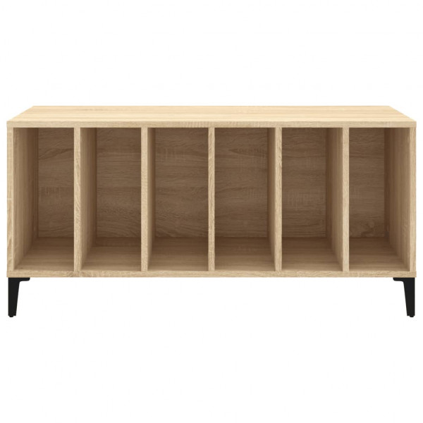 Mueble discos madera contrachapada roble Sonoma 100x38x48 cm M 5