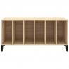 Mueble discos madera contrachapada roble Sonoma 100x38x48 cm 5