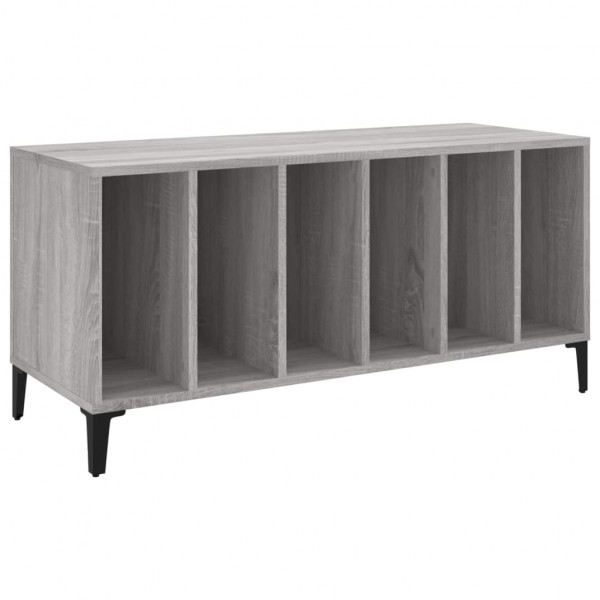 Mueble para discos madera contrachapada gris Sonoma 100x38x48cm M 2