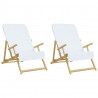 Toalhas de praia 2 pcs 60x135 cm tecido 400 GSM branco 3
