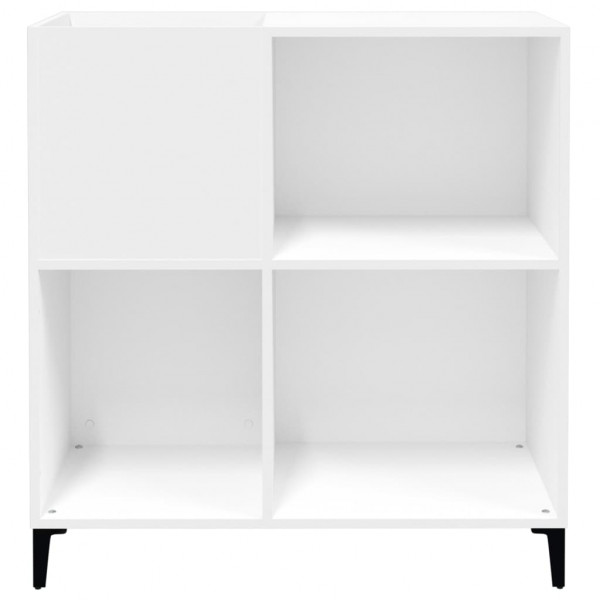 Armário para discos 84.5x38x89 cm derivados de madeira branco M 5