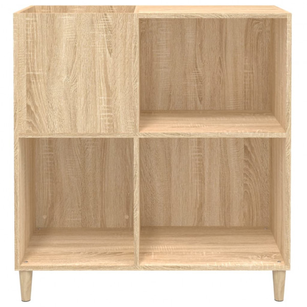Mueble discos madera contrachapada roble Sonoma 84.5x38x89 cm M 5