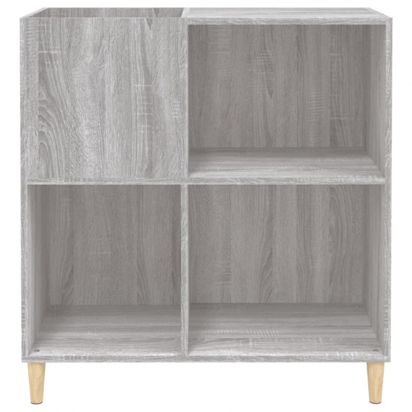 Mueble discos madera contrachapada gris Sonoma 84.5x38x89 cm M 5