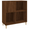 Mueble discos madera contrachapada roble marrón 84.5x38x89 cm 2