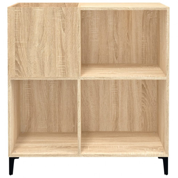 Mueble discos madera contrachapada roble Sonoma 84.5x38x89 cm M 5