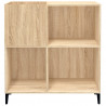 Mueble discos madera contrachapada roble Sonoma 84.5x38x89 cm 5