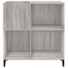 Mueble discos madera contrachapada gris Sonoma 84.5x38x89 cm 5