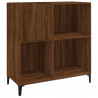 Mueble discos madera contrachapada roble marrón 84.5x38x89 cm 2