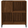 Mueble discos madera contrachapada roble marrón 84.5x38x89 cm 5
