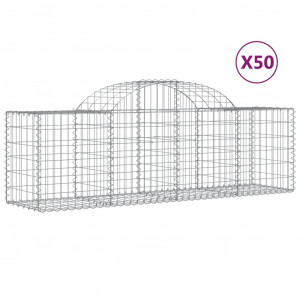 Cestos gabião arqueados 50pcs 200x50x60/80 cm ferro galvanizado H