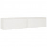 Armários de parede 2 pcs 80x30x35 cm pinho maciço branco 2