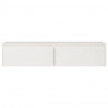 Armários de parede 2 pcs 80x30x35 cm pinho maciço branco 3