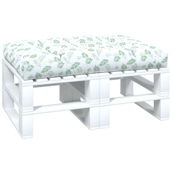 Almofada para paletes tecido estampado de folhas 120x80x12 cm M 3