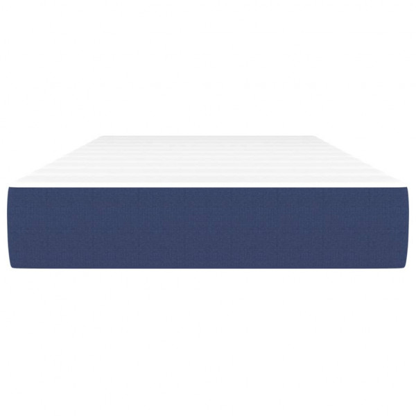 Colchão de molas ensacadas 90x190x20 cm tecido azul M 3