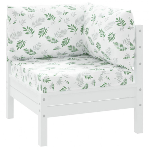 Almofadões p/ móveis paletes 3 pcs tecido oxford padrão folhas M 3