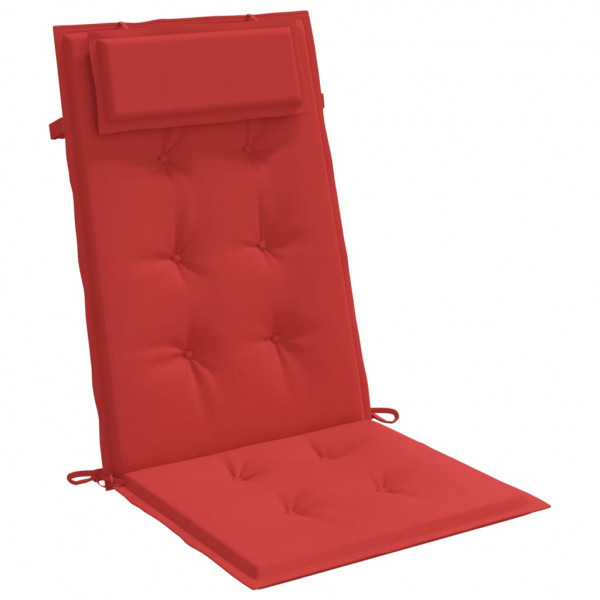 Cojines de silla con respaldo alto 6 uds tela Oxford rojo M 3