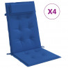 Cojines de silla con respaldo alto 4 uds tela Oxford azul klein 2