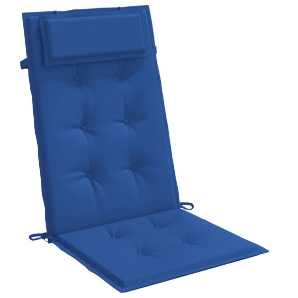 Cojines de silla con respaldo alto 4 uds tela Oxford azul klein M 3