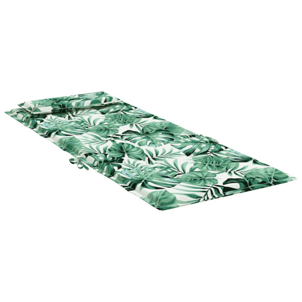 Cojines silla respaldo alto 6 uds tela Oxford estampado hojas M 5