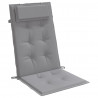 Cojines de silla con respaldo alto 6 uds tela Oxford gris 3