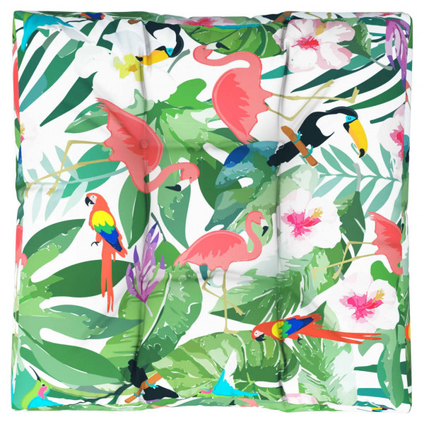 Almofadão para sofá de paletes 80x80x12 cm tecido multicolorido M 2