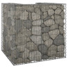 Muro gaviones para contenedor basura galvanizado 110x100x110 cm 1