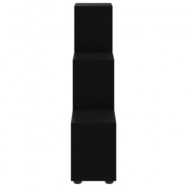 Estantería forma de escalera madera contrachapada negro M 5