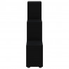 Estantería forma de escalera madera contrachapada negro 5