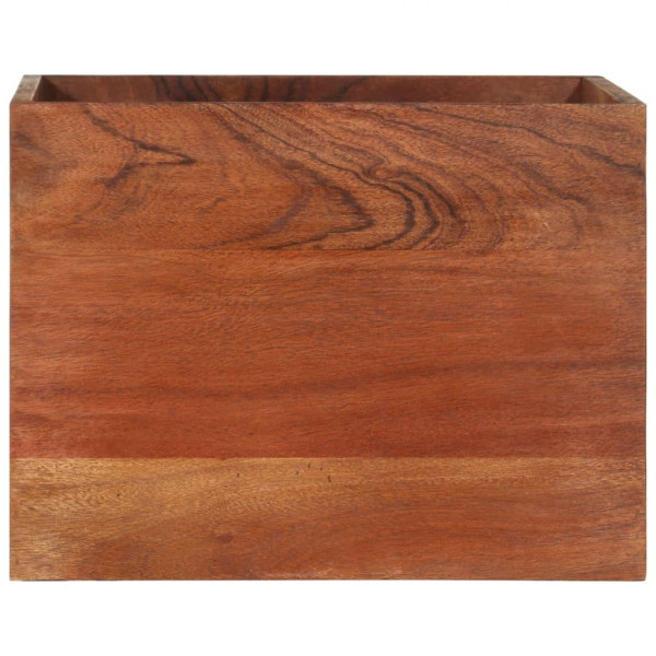 Estante de pared madera maciza de acacia 40x30x40 cm M 3