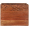 Estante de pared madera maciza de acacia 40x30x40 cm 3
