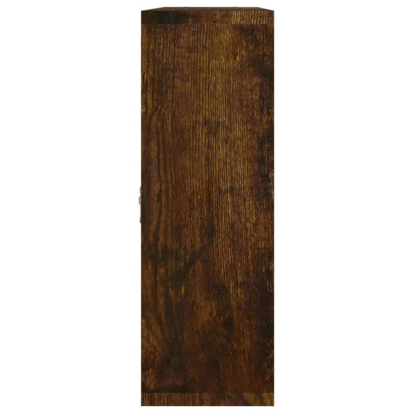 Estantería de pared con 8 compartimentos roble ahumado M 5