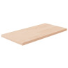 Tabla de estantería madera maciza roble sin tratar 40x20x1.5 cm 1