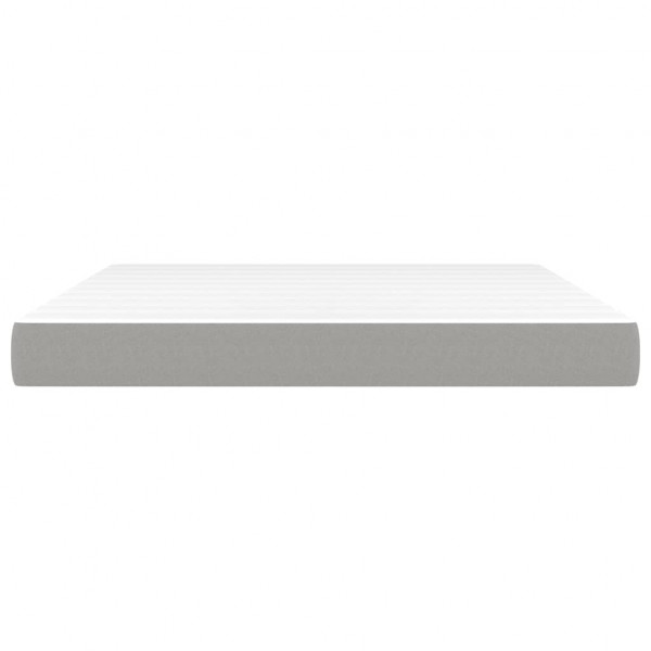Colchão de molas ensacadas 160x200x20 cm tecido cinza-claro M 3