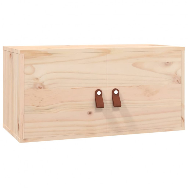 Armarios de pared 2 uds madera maciza de pino 60x30x30 cm M 3