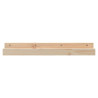 Estantes de pared 2 uds madera maciza de pino 80x12x9 cm 4