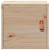 Armarios de pared 2 uds madera maciza de pino 31.5x30x30 cm 5