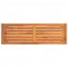 Banco de jardín madera maciza de acacia 110x35x45 cm 5