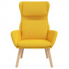 Sillón de relax de terciopelo amarillo mostaza 3