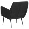 Sillón de terciopelo negro 62x79x79 cm 5