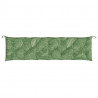 Almofadão p/ banco de jardim 200x50x7 cm tecido padrão folhas 2