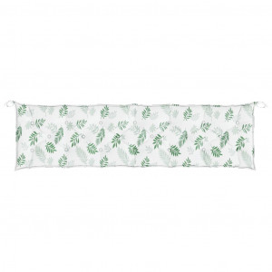 Cojín para banco de jardín tela estampado de hojas 200x50x7 cm H