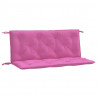 Almofadões p/ banco de jardim 2 pcs 120x50x7 cm tecido rosa 2