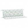 Almofadões banco jardim 2 pcs 150x50x7 cm tecido padrão folhas 2